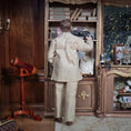 Load image into Gallery viewer, Victorian or Edwardian Artisan Porcelain Gentleman Doll with Real Hair, Beard & Tan Tweed Suit
