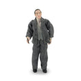 Load image into Gallery viewer, Porcelain Gentleman Doll in Charcoal Wool Tweed Suit with Gold Glasses & Fountain Pen
