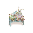Load image into Gallery viewer, Marie-Pierre Gratias MP Creations Bunny & Teddy Bear Bench Easter Eggs French Vignette
