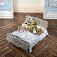 Load image into Gallery viewer, Marie-Pierre Gratias MP Creations French Nursery Bed with Teddy Bears, Books & Kittens
