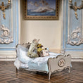 Load image into Gallery viewer, Marie-Pierre Gratias MP Creations French Nursery Bed with Teddy Bears, Books & Kittens
