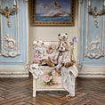 Load image into Gallery viewer, Marie-Pierre Gratias MP Creations THREE French Teddy Bear Vignette Rose-Painted Chest, Lace & Ephemera
