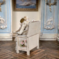 Load image into Gallery viewer, Marie-Pierre Gratias MP Creations THREE French Teddy Bear Vignette Rose-Painted Chest, Lace & Ephemera
