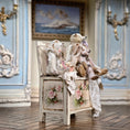 Load image into Gallery viewer, Marie-Pierre Gratias MP Creations THREE French Teddy Bear Vignette Rose-Painted Chest, Lace & Ephemera
