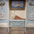 Load image into Gallery viewer, Marie-Pierre Gratias MP Creations Bunny & Teddy Bear Bench Easter Eggs French Vignette
