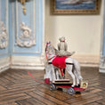 Load image into Gallery viewer, Marie-Pierre Gratias Pull Toy Horse Vignette with Teddy Bears, Saddle, Toys & Book

