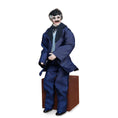 Load image into Gallery viewer, Porcelain Victorian Gentleman Doll in Deep Navy Frock Coat with Velvet Vest & Silk Tie
