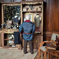 Load image into Gallery viewer, RESERVED for Kathryn Yuna Maria Jesus Chaparro Clay Elderly Man Doll in Smoking Jacket & Bow Tie
