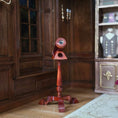 Load image into Gallery viewer, RESERVED for Kathryn Yuna Gilbert “Gil” Mena Wood Telescope on Turned Pedestal with Glass & Brass Details

