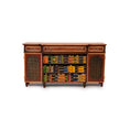 Load image into Gallery viewer, Alan Barnes of Tarbena Miniatures Walnut Breakfront Library Bookcase Credenza with Painted Books 2009
