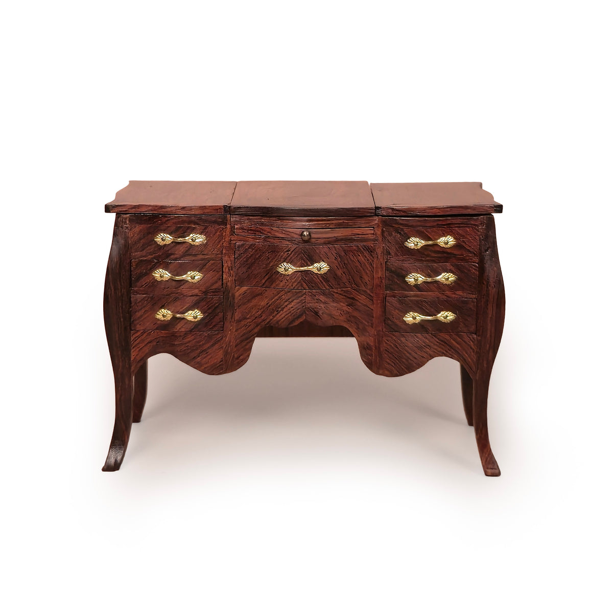 IGMA Fellow Pierre Zador French Poudreuse Dressing Table with Hidden Mirror & Working Drawers 1995