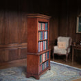 Load image into Gallery viewer, Alan Barnes Tarbena Miniatures Walnut Library Bookcase with Hand Painted Book Shelves
