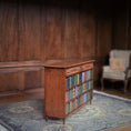 Load image into Gallery viewer, Alan Barnes of Tarbena Miniatures Walnut Low Library Bookcase with Painted Books
