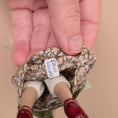 Load image into Gallery viewer, Jain Squires Country Granny in Floral Dress & Apron 1:12 Miniature Doll
