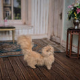 Load image into Gallery viewer, Julie Parrott Ginger Persian Cat 1:12 Miniature Artisan Animal Wool & Clay
