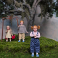 Load image into Gallery viewer, Julie Campbell Sad Pouting Little Girl Doll in Overalls 1:12 IGMA Artisan Sculpted

