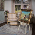 Load image into Gallery viewer, Jenny Haylett Dutch Maritime Seascape Oil Painting with Windmill, Gilt Ornate Frame
