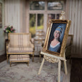 Load image into Gallery viewer, Maritza Moran Original Oil Portrait After Pietro Rotari, Russian Girl in Blue Dress

