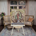 Load image into Gallery viewer, Rachel Brezski Framed Classical Garden Statue Petit Point Needlework
