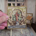 Load image into Gallery viewer, Rachel Brezski Framed Classical Garden Statue Petit Point Needlework
