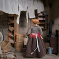Load image into Gallery viewer, Julie Campbell OOAK Victorian Wash Lady Doll Clay Laundry Woman with Washcloth
