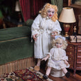 Load image into Gallery viewer, RESERVED for Joan Crawford What Ever Happened to Baby Jane? Miniature Doll Set by Galieva Guzel Adult Baby Jane & Doll Replica
