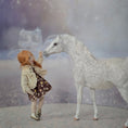 Load image into Gallery viewer, Little Girl Doll in Floral Dress by Marina Suzdaltseva OOAK Artisan Doll
