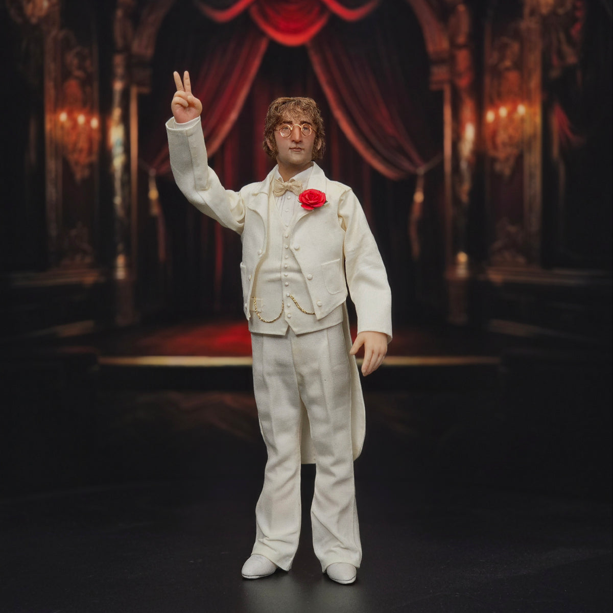 RESERVED FOR Brian Epstein John Lennon Doll Magical Mystery Tour 1967 by Sharon Cariola, Signed 2014