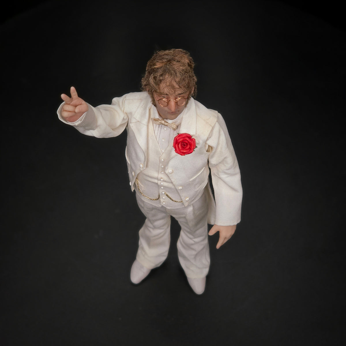 RESERVED FOR Brian Epstein John Lennon Doll Magical Mystery Tour 1967 by Sharon Cariola, Signed 2014