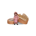 Load image into Gallery viewer, Artisan Little Girl Companion Doll in Pink Victorian Outfit with Oval Presentation Box
