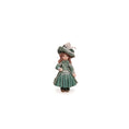 Load image into Gallery viewer, Terri Davis Edwardian Girl Doll's Doll in Emerald Green Silk Dress & Feathered Hat
