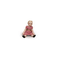 Load image into Gallery viewer, Marcella Cupello Blonde Jointed Porcelain Doll's Doll in Pink Crochet Dress
