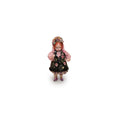 Load image into Gallery viewer, Artisan Porcelain Folk Art Doll's Doll in Embroidered Floral Dress with Jeweled Headdress

