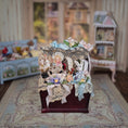 Load image into Gallery viewer, Pat Boldt 7 Bisque Porcelain Dolls in Antique Lace-Filled Bespaq Nursery Toy Trunk
