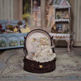 Load image into Gallery viewer, Tanya Harvey & Jose Gomez Victorian Girl Doll with Leather Travel Trunk, Bear & Baby Doll
