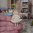 Load image into Gallery viewer, Tanya Harvey & Jose Gomez Victorian Girl Doll with Leather Travel Trunk, Bear & Baby Doll

