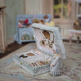 Load image into Gallery viewer, Diane Yunnie Victorian Porcelain Girl Doll with Miniature Sewing Trousseau & Keepsake Box
