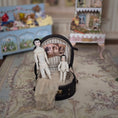 Load image into Gallery viewer, Artisan Victorian China Head & All-Bisque Dolls with Leather Hatbox Case 1:12 Scale
