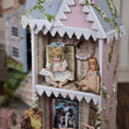 Load image into Gallery viewer, Pat Boldt Tiny “A Marque” Antique Reproduction Porcelain Pocket Doll in Floral Dress
