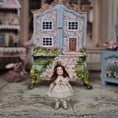 Load image into Gallery viewer, Almudena Gonzalez Porcelain Victorian Cabinet Doll in Pink Lace Dress & Floral Bonnet
