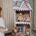 Load image into Gallery viewer, Tiny Artisan Miniature Porcelain Cabinet Doll or Doll's Doll in Pretty Pink Dress
