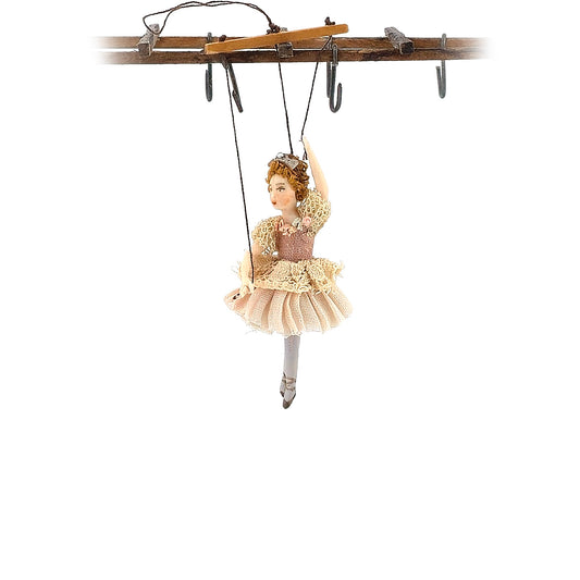Elegant Old World Ballerina Marionette Puppet by Almudena Gonzalez