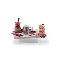 Load image into Gallery viewer, Artisan Cherry Shortcake & Tea Baking Board Miniature Dollhouse 1:12

