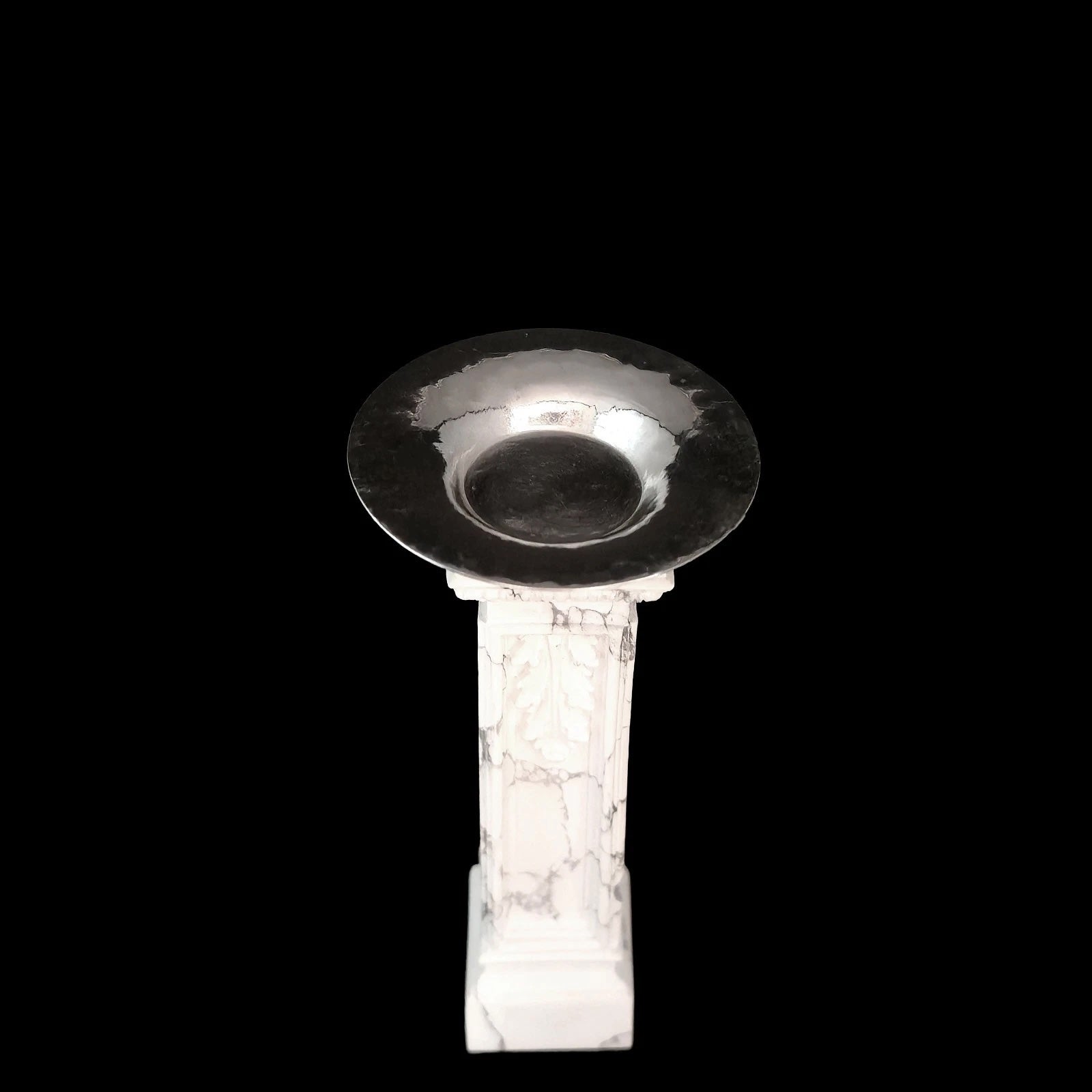 Artisan Sleek Sterling Silver Table Bowl Miniature Dollhouse 1:12