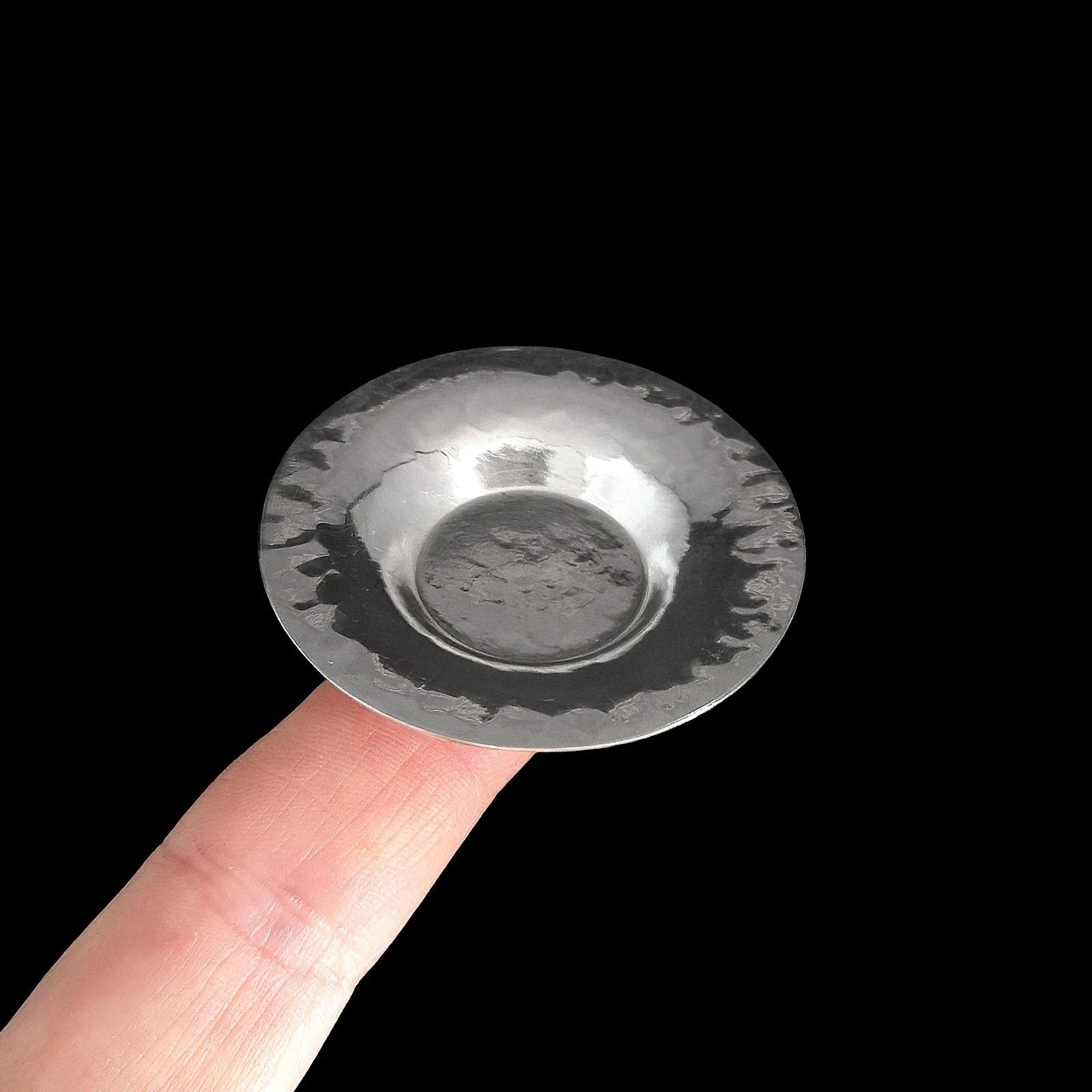 Artisan Sleek Sterling Silver Table Bowl Miniature Dollhouse 1:12