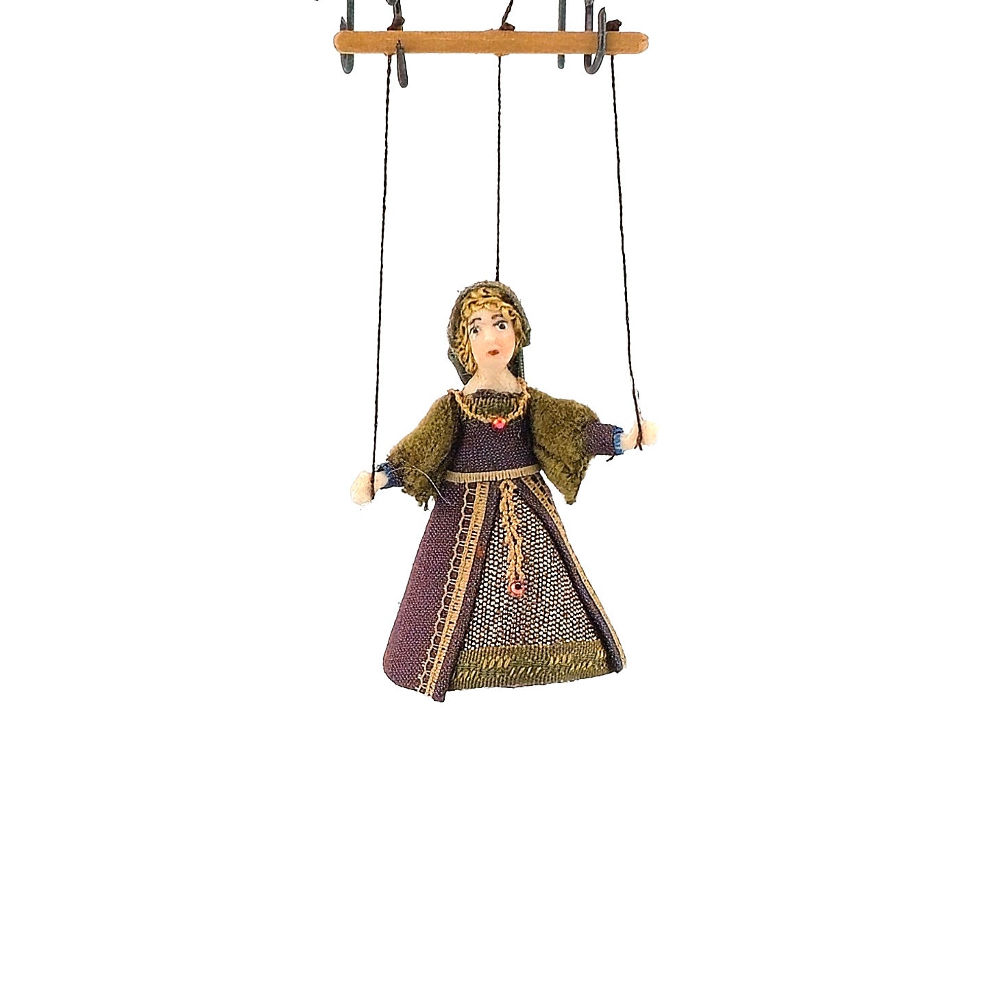 Henry VIII Wife #4 Anne of Cleves Marionette Puppet Doll by Almudena Gonzalez