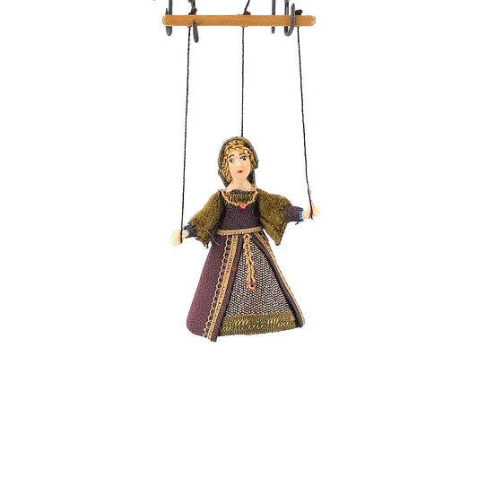 Henry VIII Wife #4 Anne of Cleves Marionette Puppet Doll by Almudena Gonzalez