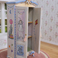 Load image into Gallery viewer, Helen Archoleka Hand-Painted Pierrot Nursery Armoire Miniature Dollhouse
