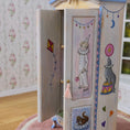Load image into Gallery viewer, Helen Archoleka Hand-Painted Pierrot Nursery Armoire Miniature Dollhouse
