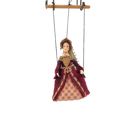 Henry VIII Wife #5 Catherine Howard Marionette Puppet by Almudena Gonzalez